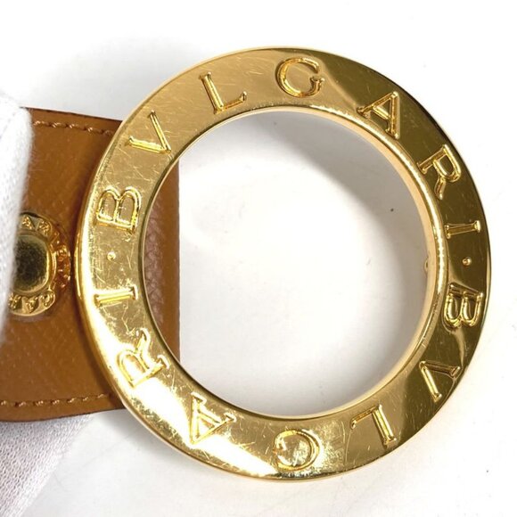 Bvlgari Belt Bvlgari Logo Leather Brown main image 7